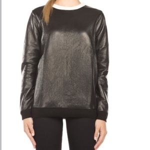 French Connection Slick Vic Textured Top Sweater